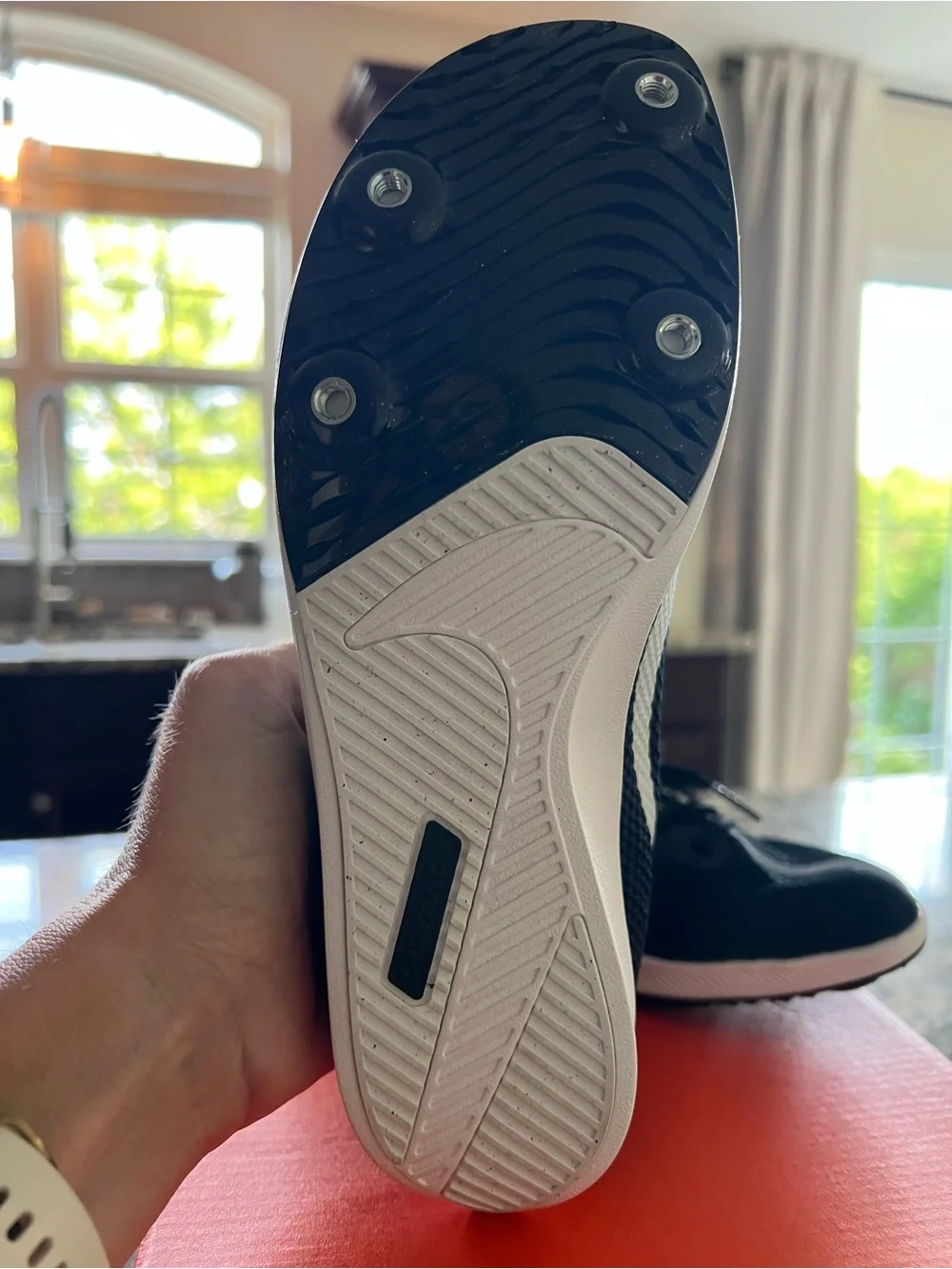 Nike Men’s Black and White Athletic Running Shoes